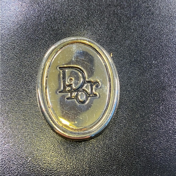 Christian Dior Black Leather Crossbody Bag 
Gold Hardware Clutch /Purse - Picture 3 of 15